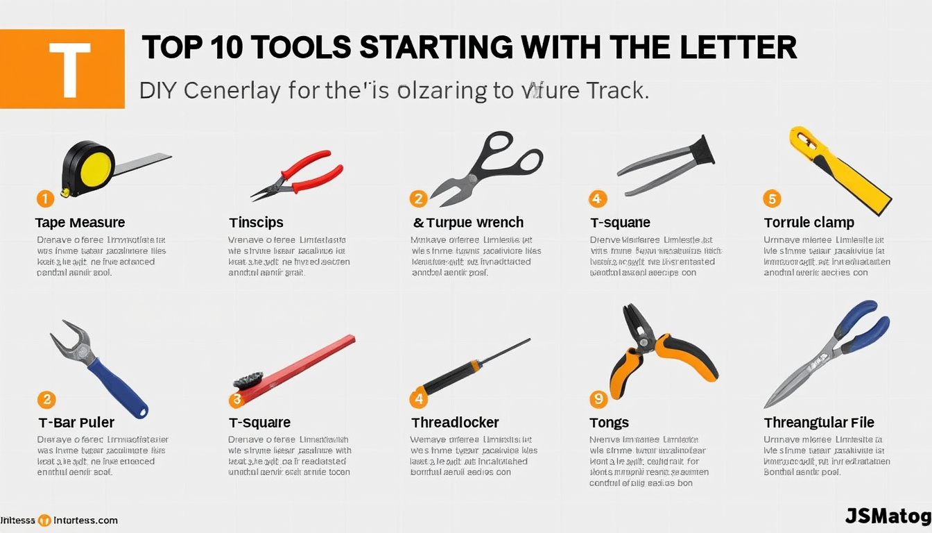 découvrez notre sélection des 10 meilleurs outils commençant par la lettre t indispensables à tout bricoleur. facilitez vos travaux et équipez-vous avec les outils essentiels pour réussir tous vos projets !