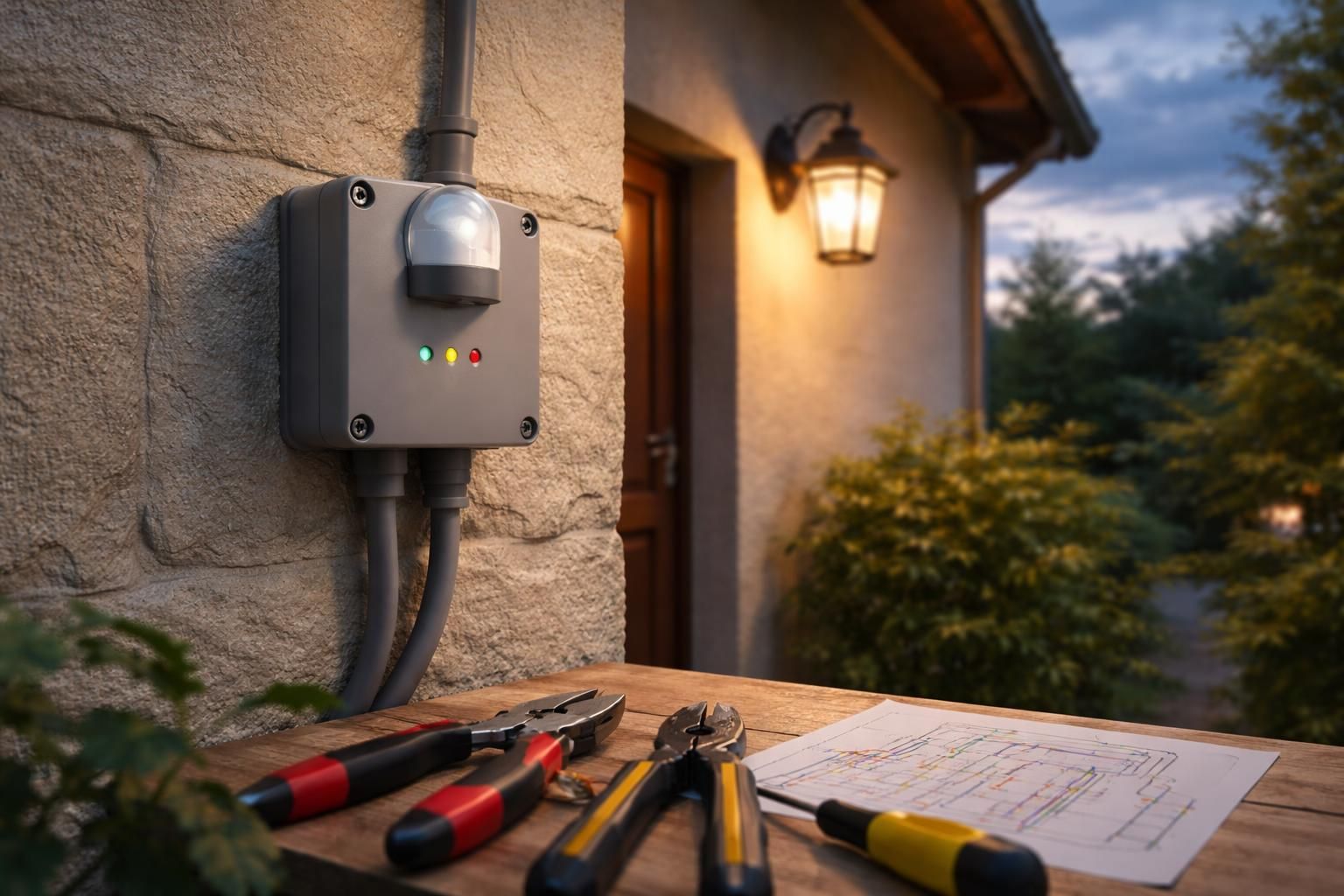 découvrez le fonctionnement et l'installation d'un interrupteur crépusculaire pour automatiser l'éclairage de vos extérieurs de manière efficace et économique.