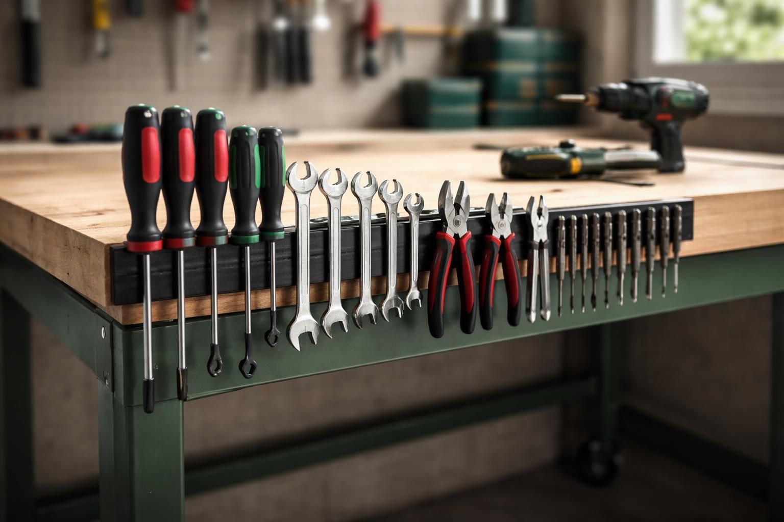 découvrez comment la porte-outils magnétique lidl parkside optimise votre espace de travail en maintenant votre établi parfaitement rangé et organisé.