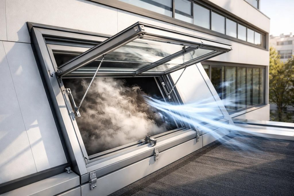 découvrez le fonctionnement des fenêtres de désenfumage et les règles essentielles pour leur installation afin d'assurer la sécurité et une évacuation efficace des fumées.